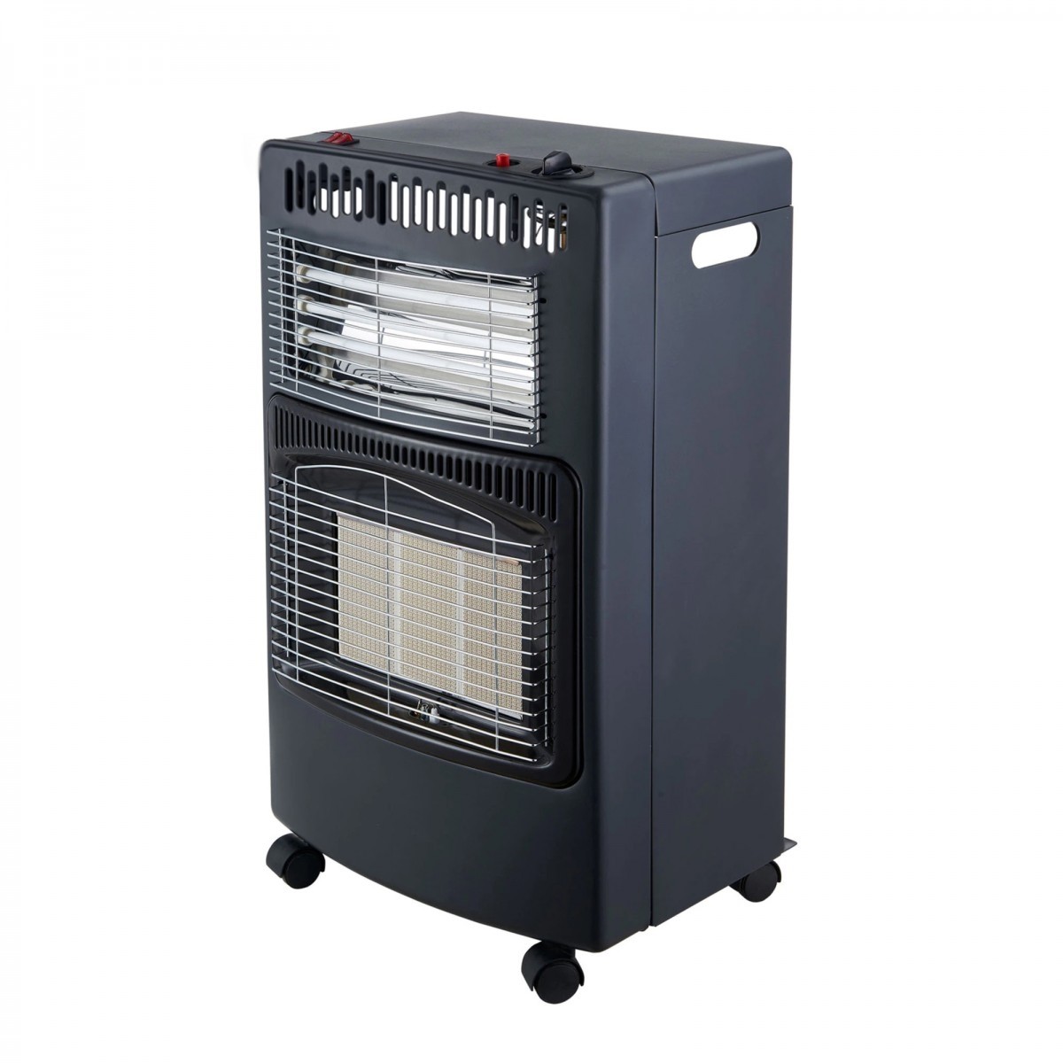 Soba mobila Hausberg HB-1022, alimentare cu gaz GPL si curent electric, 4200W, 3 trepte de putere