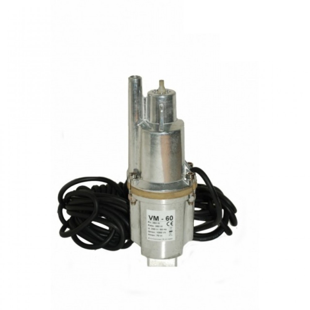 Pompa de apa submersibila din inox cu vibratii, Putere 0.25kw, Inaltime 70m