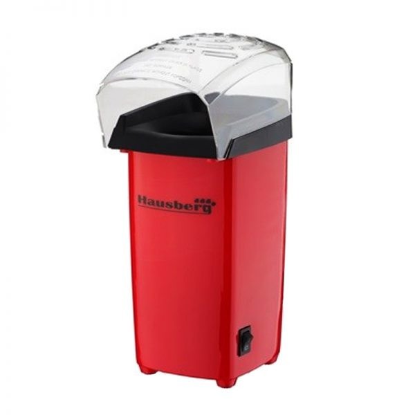 Aparat pentru popcorn Hausberg HB-910, Putere 1200W, Rosu