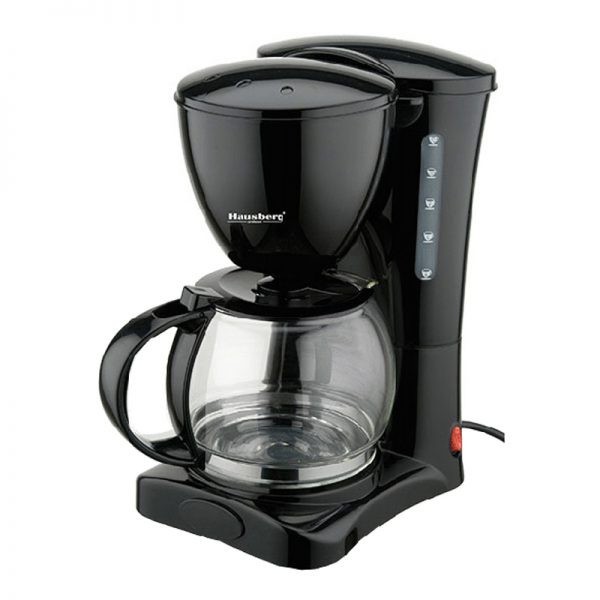 Filtru de cafea Hausberg HB-3700, Putere 1200W, Capacitate 1.2L, Negru
