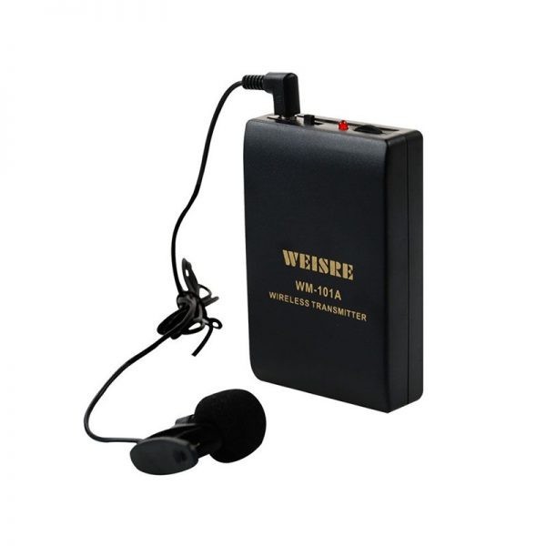 Microfon wireless cu lavaliera WM101A, Mod FM, Distanta 30m
