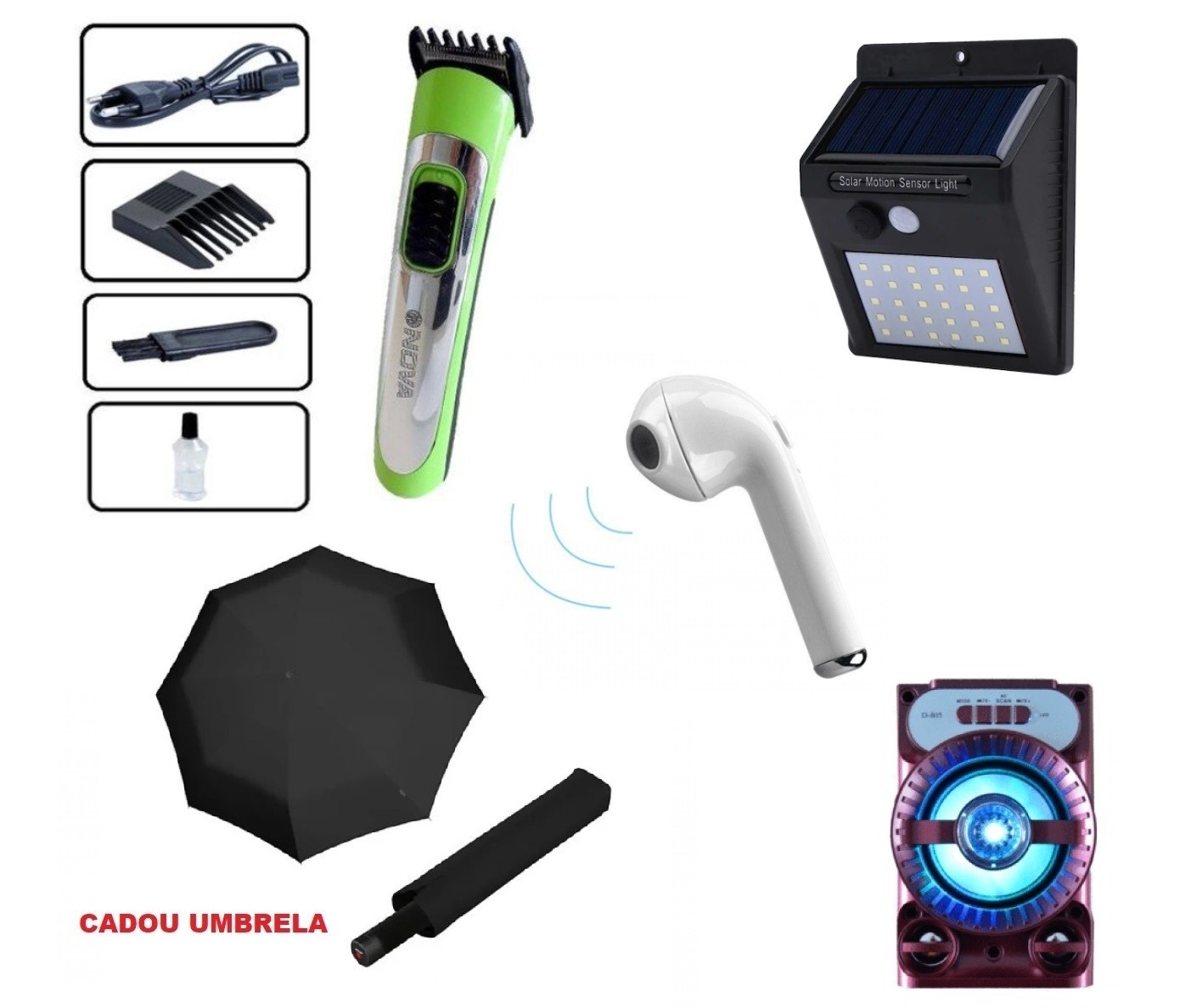 PROMOTIE IMBATABILA! LAMPA SOLARA + MASINA DE TUNS + CASCA BLUETOOTH i7 + BOXA BLUETOOTH + CADOU UMBRELA, TOTUL LA DOAR 124.90 LEI!