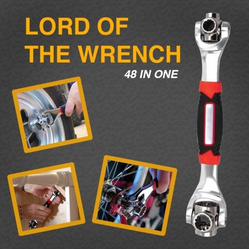 Cheie Universala 48 in 1, multifunctionala, cu rotire 360 grade, si un grad de inclinare de 45 grade.