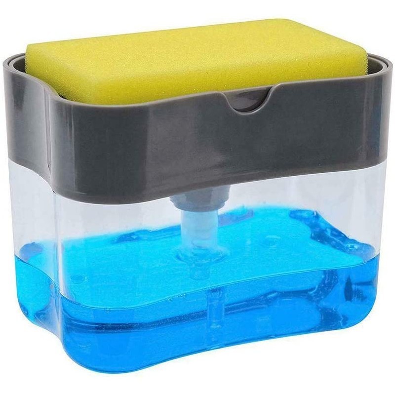 Set Dispenser Detergent Lichid Vase 2 in 1, Burete Inclus, Rezervor 380ml
