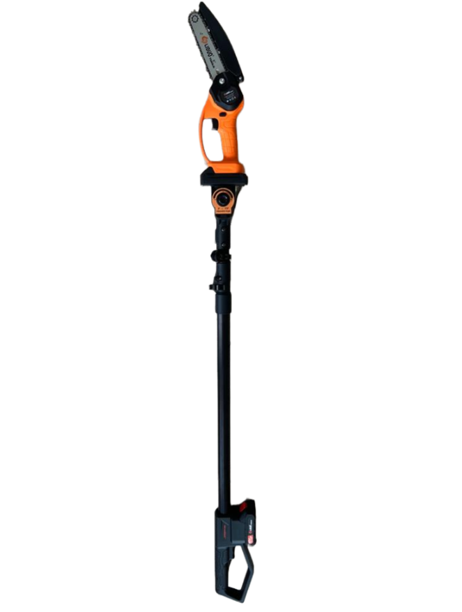 Set complet Foarfeca electrica + Mini fierastrau cu 2 acumulatori 48V, extensie telescopica 120-240cm