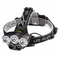 Lanterna frontala T6 XPE cu 5 surse de iluminare, 8000 lumeni
