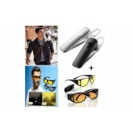 Casca Bluetooth + Set 2 perechi ochelari de condus