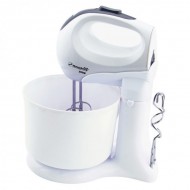 Mixer cu bol Hausberg HB-3518, Putere 350W, 5 viteze, Alb/Gri