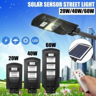 Proiector Stalp LED 60W cu panou solar si senzor de miscare