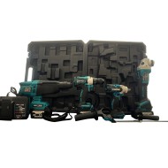 Setul complet pentru meseriasi, 4 scule electrice cu acumulator, trusa depozitare inclusa