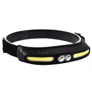 Lanterna de cap, reglabila, 5 moduri, lumina alba si rosie, incarcare USB