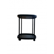 Masuta cafea PVC 50X42 alb / negru