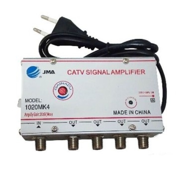 Amplificator semnal TV cu 4 iesiri, consum redus, alimentare 220V
