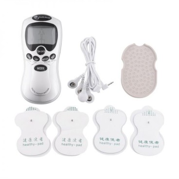 Aparat masaj cu electrostimulare Blueidea, 4 electrozi, afisaj LCD