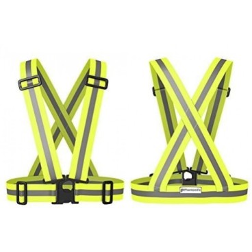 Ham bretele reflectorizante elastice, constructii, ciclism, sport