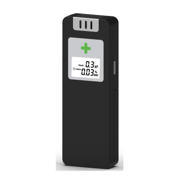 Alcool tester digital cu display lcd, negru